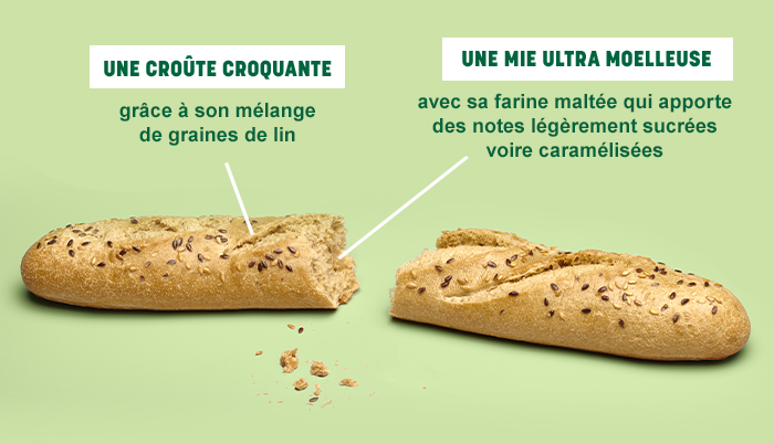 Une croûte croquante et une mie ultra moelleuse