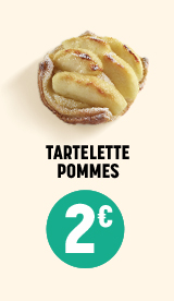 Tartelette pommes 2&euro;