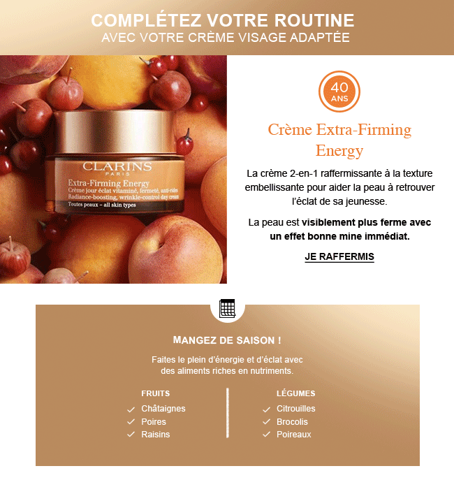 Votre crème visage adaptée