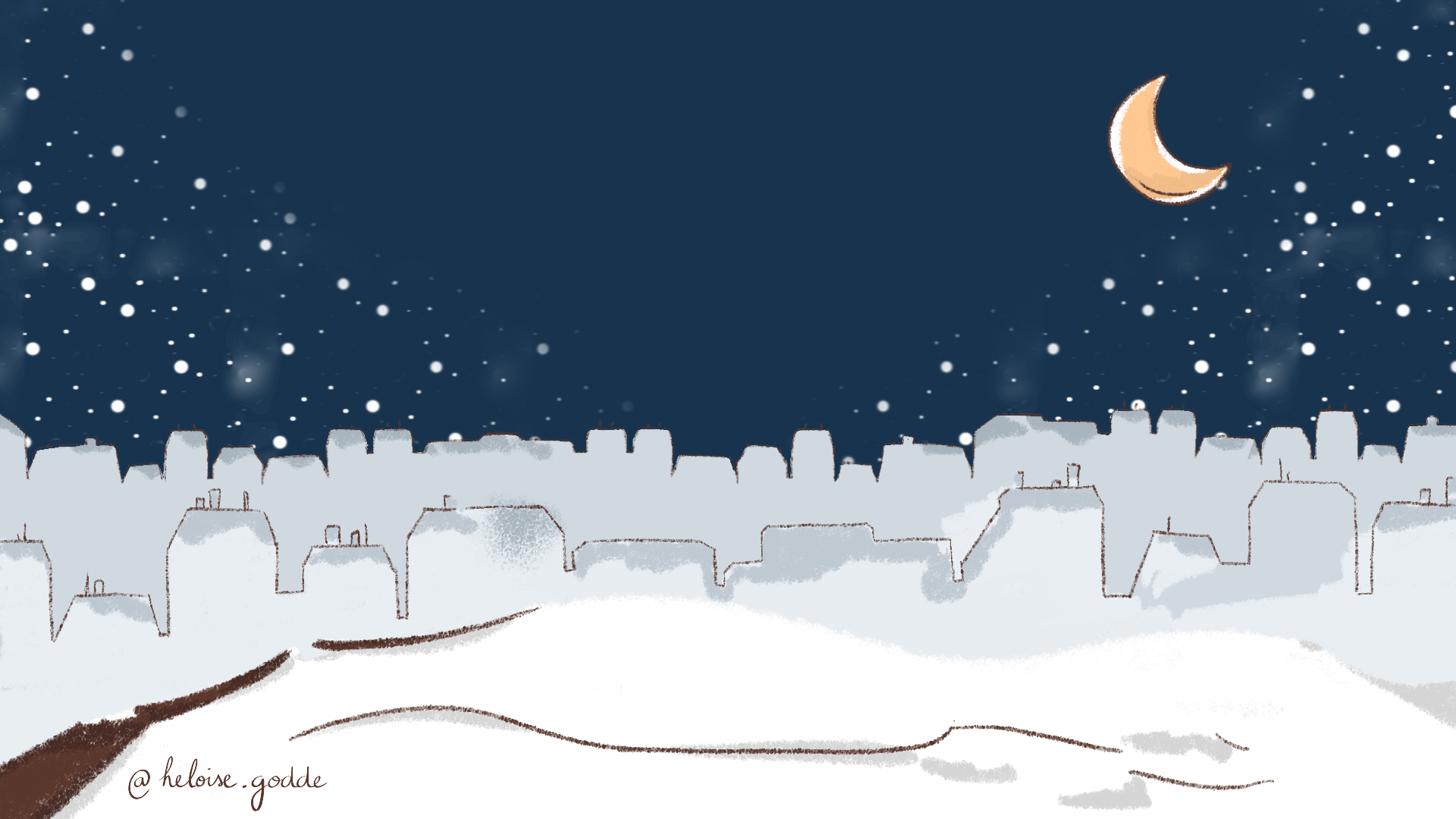 Paris Winter Background